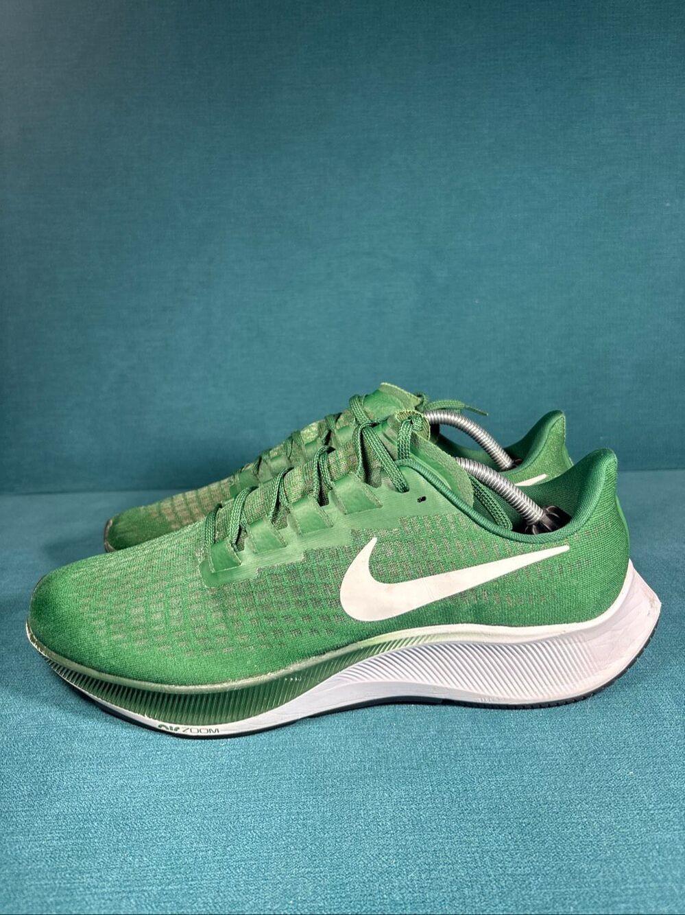 Nike Air Zoom Pegasus 37 Gorge Green White Running Shoes Mens Size 12 CJ0677-300